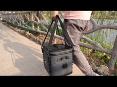 Saco frigorífico isolado de 24 latas com bolso dianteiro de material Hypalon