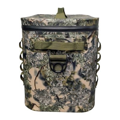 Mochila térmica 20l à prova d'água, refrigeradores de camuflagem de lado macio para acampamentos e caminhadas