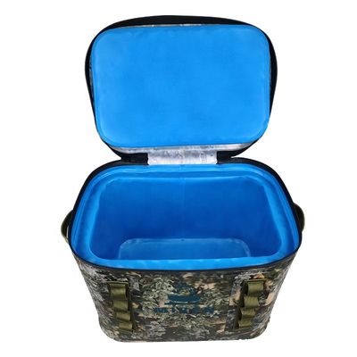 Mochila térmica 20l à prova d'água, refrigeradores de camuflagem de lado macio para acampamentos e caminhadas