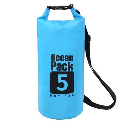 Saco seco à prova d'água de PVC 500D externo com capacidade de 5L 10L 15L