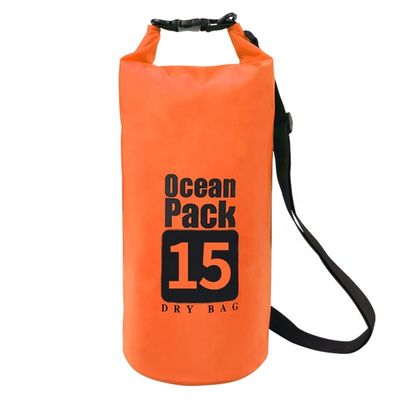 Saco seco à prova d'água de PVC 500D externo com capacidade de 5L 10L 15L