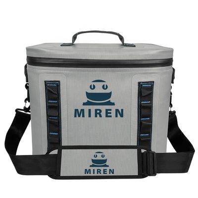 Saco térmico leve portátil 20L cor cinza claro para churrasco acampamento