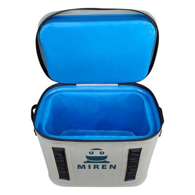 Saco térmico leve portátil 20L cor cinza claro para churrasco acampamento