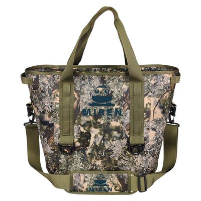 Saco térmico isolado camuflado à prova d'água TPU, refrigerador macio portátil para piquenique
