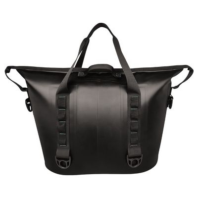 Resfriador preto reutilizável de lado macio, bolsa térmica à prova de vazamento para acampamento na praia