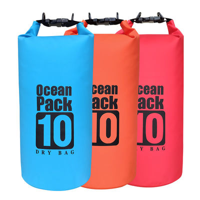 Saco seco 500D PVC macio resistente à água 10 litros para esportes de pesca ODM