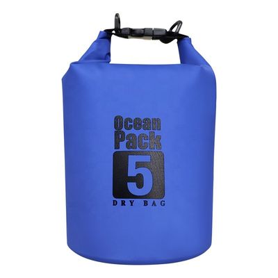 Saco seco à prova d'água azul preto amarelo PVC para aventuras ao ar livre OEM