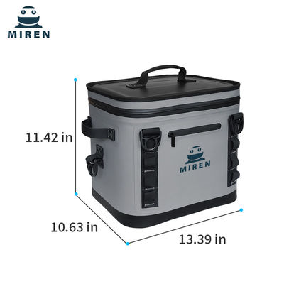 Saco frigorífico isolado de 24 latas com bolso dianteiro de material Hypalon