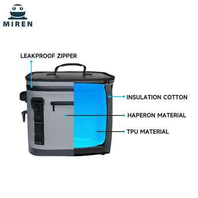 Saco frigorífico isolado de 24 latas com bolso dianteiro de material Hypalon