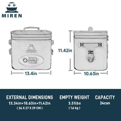 Bolsa de frio personalizável de 14L com áudio Bluetooth.