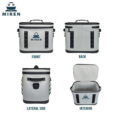Bolsa de refrigeração suave de grande capacidade de 30 latas, personalizável, com concha e revestimento de TPU 840D à prova de vazamento
