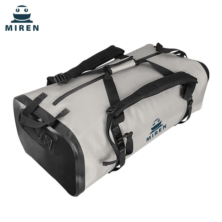 Bolsa Duffel Resistente à Água 70 Litros Cor Cinza Claro Material TPU