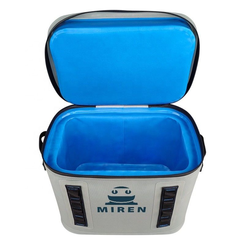 Saco térmico leve portátil 20L cor cinza claro para churrasco acampamento