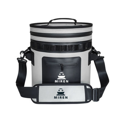 25 Caixa de refrigerador redonda cinza escuro à prova de vazamento e à prova d'água